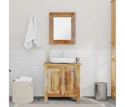 Vannas Istabas Izlietnes Skapis Ar Spoguli, Mango Masīvkoks Vidaxl Vannas Istabas Izlietnes Skapis Ar Spoguli, Mango Masīvkoks Vidaxl