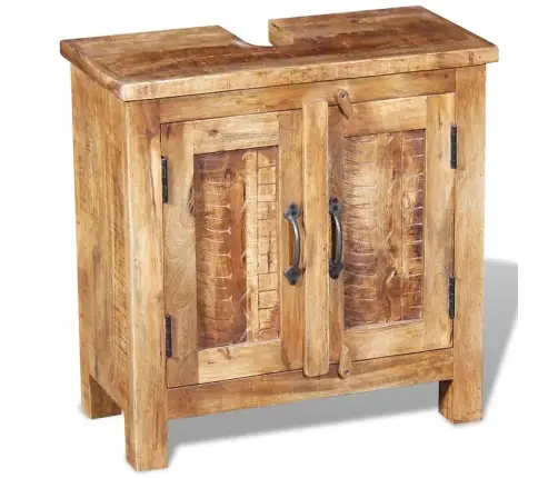 Vannas Istabas Izlietnes Skapis Ar Spoguli, Mango Masīvkoks Vidaxl Vannas Istabas Izlietnes Skapis Ar Spoguli, Mango Masīvkoks Vidaxl