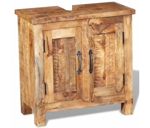 Vannas Istabas Izlietnes Skapis Ar Spoguli Un 2 Sānu Skapjiem Vidaxl