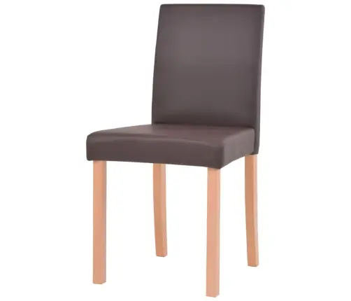 Virtuves Mēbeļu Komplekts, 7 Gab., Brūna Mākslīgā Āda, Ozolkoks Vidaxl