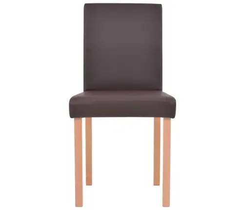 Virtuves Mēbeļu Komplekts, 7 Gab., Brūna Mākslīgā Āda, Ozolkoks Vidaxl