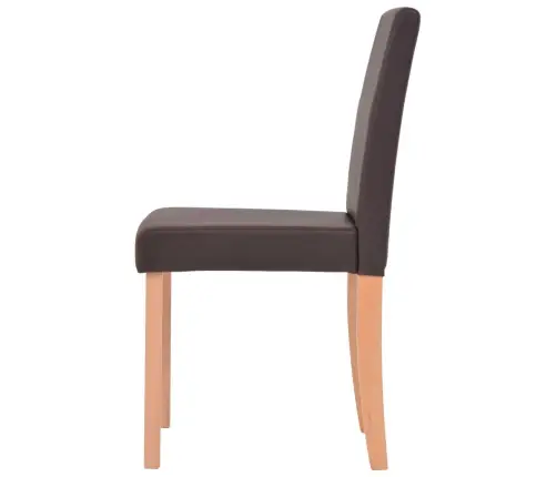 Virtuves Mēbeļu Komplekts, 7 Gab., Brūna Mākslīgā Āda, Ozolkoks Vidaxl