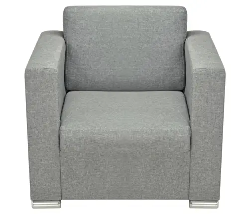 Atpūtas Krēsls, Gaiši Pelēks Audums Vidaxl