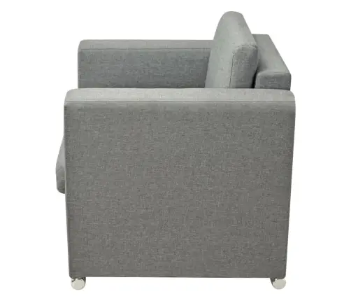 Atpūtas Krēsls, Gaiši Pelēks Audums Vidaxl