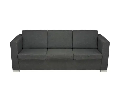 Vidaxli 3-Kohaline Tumehalli Kangaga Diivan