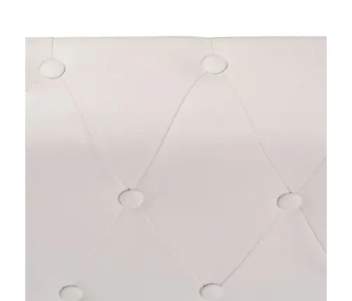 Piecvietīgs Chesterfield Stūra Dīvāns, Balta Mākslīgā Āda  Vidaxl