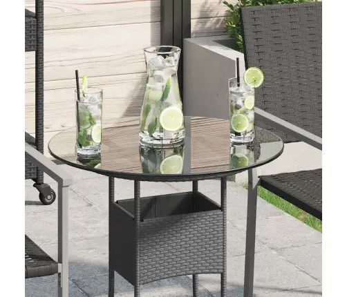 Galda Virsma, 500 Mm, Apaļa, Rūdīts Stikls Vidaxl