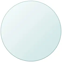 Galda Virsma, 700 Mm, Apaļa, Rūdīts Stikls  Vidaxl