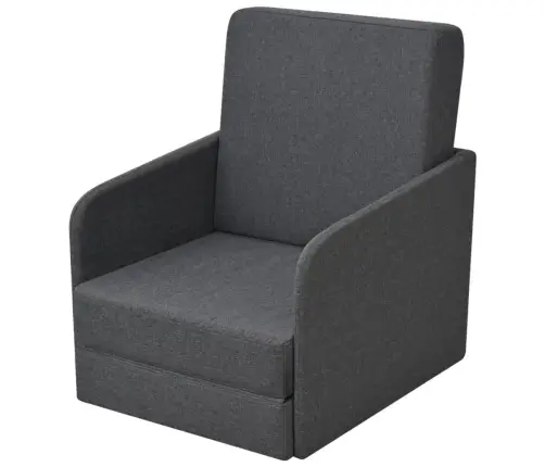 Izvelkams Krēsls, Tumši Pelēks Audums Vidaxl