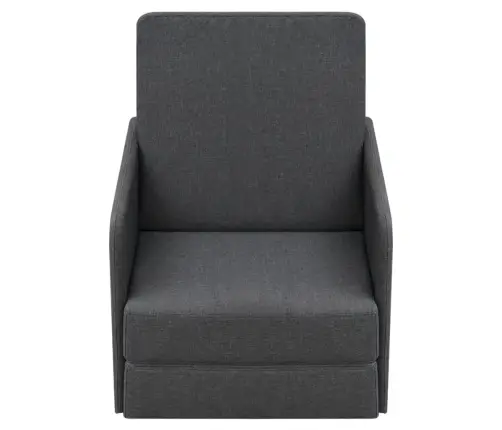 Izvelkams Krēsls, Tumši Pelēks Audums Vidaxl