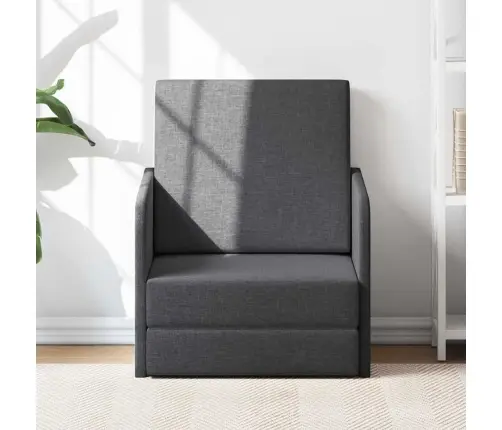 Izvelkams Krēsls, Tumši Pelēks Audums Vidaxl