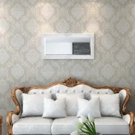 Baroka Stila Sienas Spogulis, 100X50 Cm, Balts Vidaxl Baroka Stila Sienas Spogulis, 100X50 Cm, Balts Vidaxl