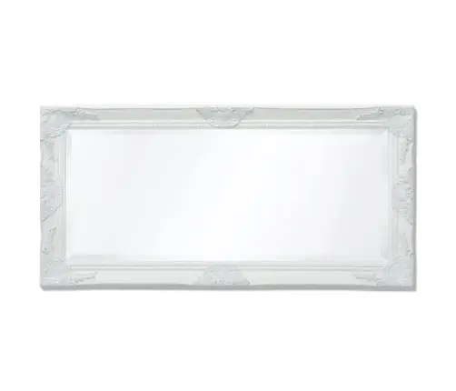 Sieninis Veidrodis, Barokinis Stilius, 100X50 cm Baltas