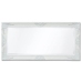 Baroka Stila Sienas Spogulis, 100X50 Cm, Balts Vidaxl