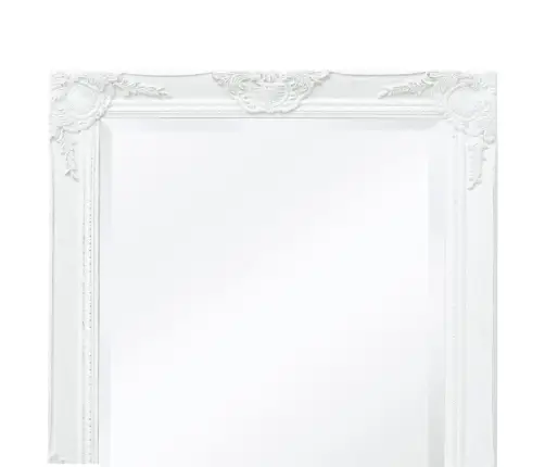Sieninis Veidrodis, Barokinis Stilius, 100X50 cm Baltas