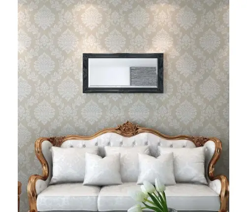 Barokkstiilis Seinapeegel 100X50 Cm Must