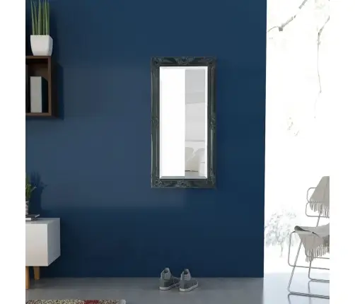 Barokkstiilis Seinapeegel 100X50 Cm Must