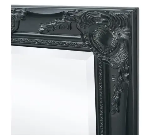 Barokkstiilis Seinapeegel 100X50 Cm Must
