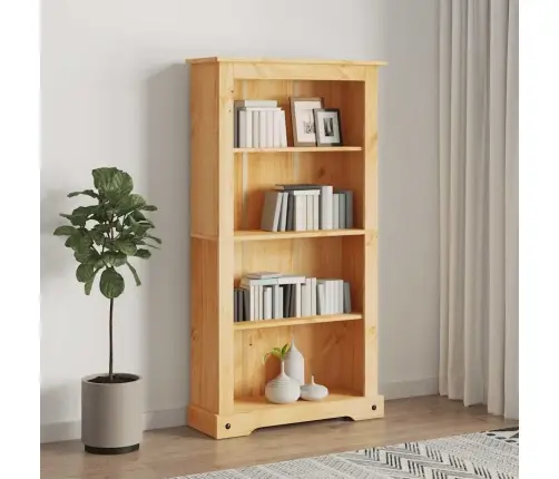 Grāmatu Skapis, Meksikas Corona Stila Priedes Koks, 80X29X150Cm Vidaxl