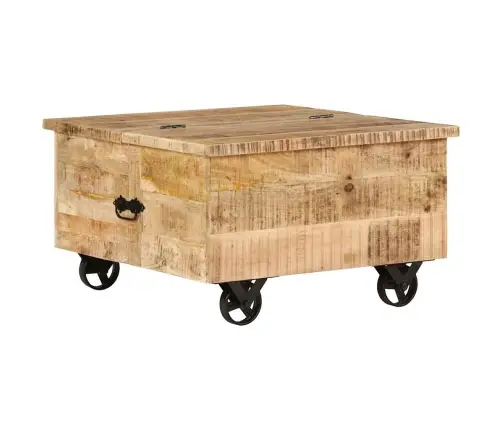 Kafijas Galdiņš, 70X70X40 Cm, Mango Koks Vidaxl