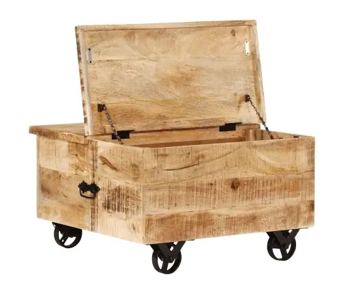 Kafijas Galdiņš, 70X70X40 Cm, Mango Koks Vidaxl