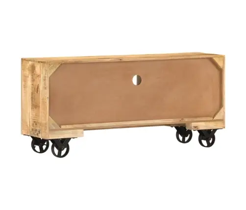 Tv Skapītis, 110X30X50 Cm, Neapstrādāts Mango Koks Vidaxl