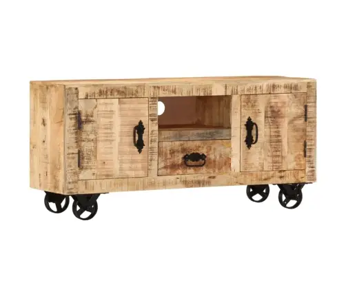 Tv Skapītis, 110X30X50 Cm, Neapstrādāts Mango Koks Vidaxl