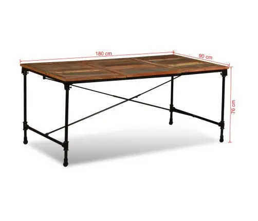 Söögilaud Taastatud Puidust 180 Cm