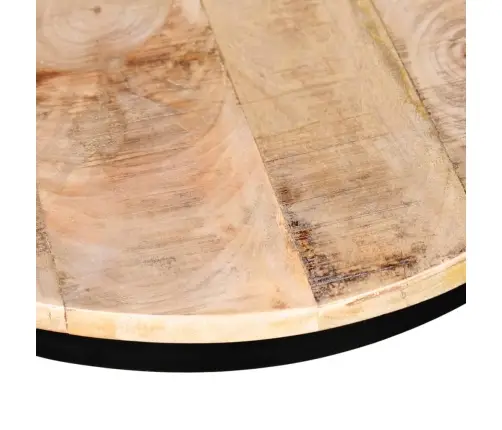 Vidaxli Kaheosaline Kohvilaua Komplekt Ümmargune 40/50 Cm Mangopuit