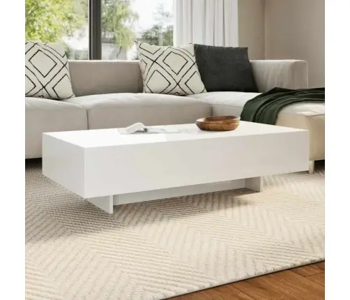 Kafijas Galdiņš, Spīdīgs, Balts   Vidaxl Kafijas Galdiņš, Spīdīgs, Balts   Vidaxl