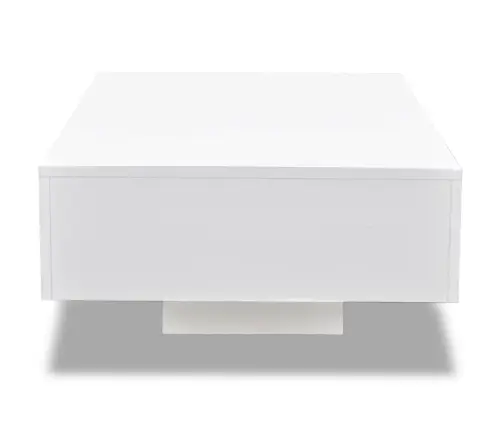 Kafijas Galdiņš, Spīdīgs, Balts   Vidaxl