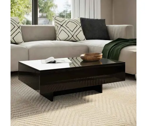 Kafijas Galdiņš, Spīdīgs, Melns Vidaxl Kafijas Galdiņš, Spīdīgs, Melns Vidaxl