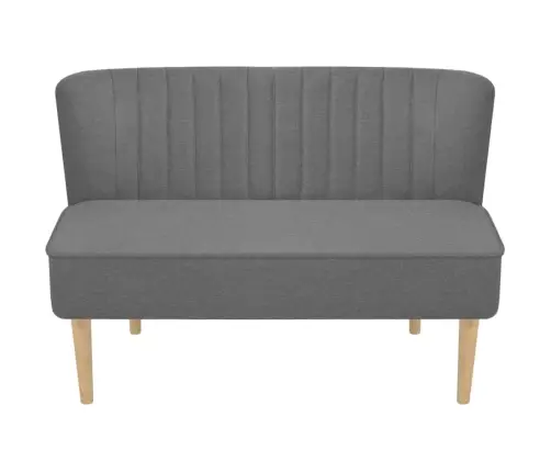 Auduma Dīvāns, 117X55,5X77 Cm, Gaiši Pelēks Vidaxl