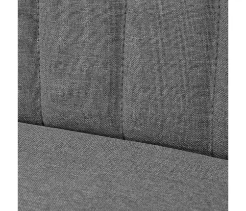 Auduma Dīvāns, 117X55,5X77 Cm, Gaiši Pelēks Vidaxl