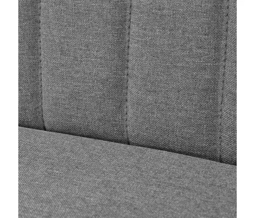 Auduma Dīvāns, 117X55,5X77 Cm, Gaiši Pelēks Vidaxl