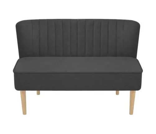 Auduma Dīvāns, 117X55,5X77 Cm, Tumši Pelēks    Vidaxl