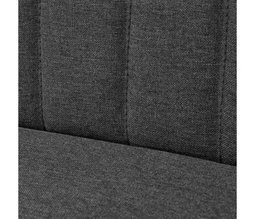Auduma Dīvāns, 117X55,5X77 Cm, Tumši Pelēks    Vidaxl