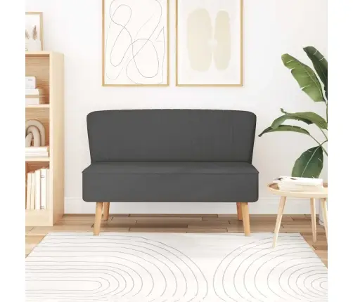 Auduma Dīvāns, 117X55,5X77 Cm, Tumši Pelēks    Vidaxl