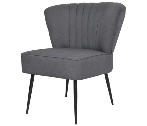 Atpūtas Krēsls, Tumši Pelēks Audums Vidaxl