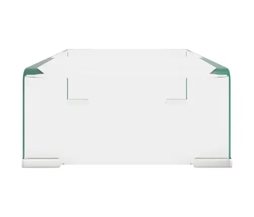 Tv Statīvs, Monitora Paliktnis, 40X25X11 Cm, Caurspīdīgs Stikls Vidaxl