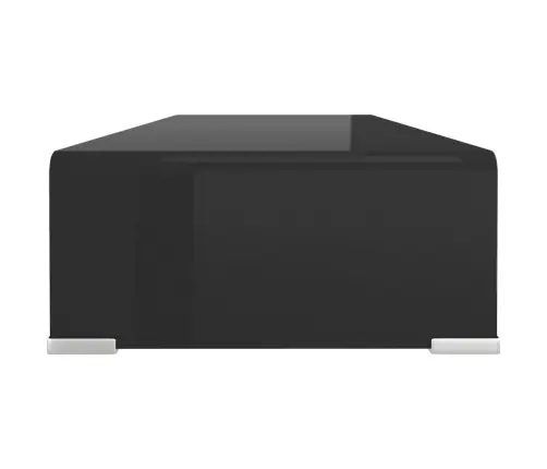 Tv Statīvs, Monitora Paliktnis, 80X30X13 Cm, Melns Stikls Vidaxl