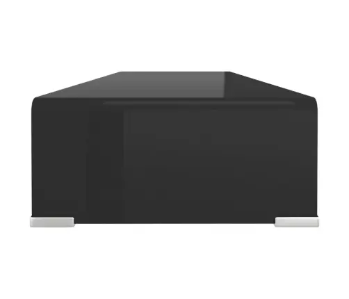 Tv Stovas/Monitoriaus Pakyla, Juodas Stiklas, 100X30X13 Cm Tv Stovas/Monitoriaus Pakyla, Juodas Stiklas, 100X30X13 Cm