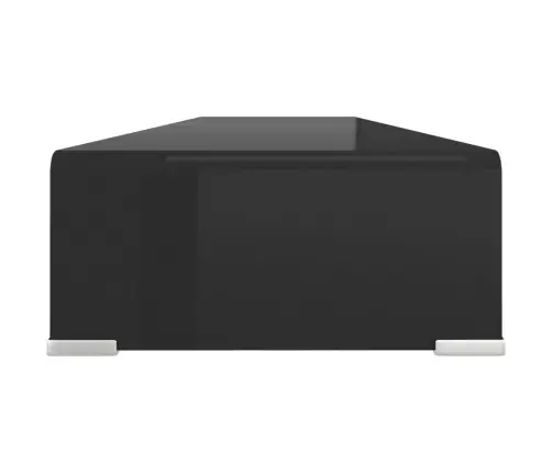 Tv Stovas/Monitoriaus Pakyla, Juodas Stiklas, 120X30X13 Cm
