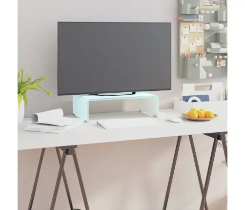 Tv Statīvs, Monitora Paliktnis, 40X25X11 Cm, Zaļš Stikls Vidaxl