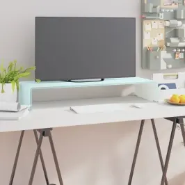 Tv Statīvs, Monitora Paliktnis, 80X30X13 Cm, Zaļš Stikls Vidaxl
