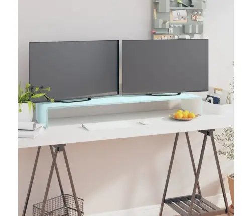 Tv Stovas/Monitoriaus Pakyla, Žalias, 110X30X13cm Stiklas