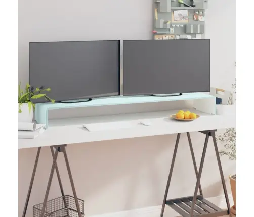 Tv Statīvs, Monitora Paliktnis, 120X30X13 Cm, Zaļš Stikls Vidaxl