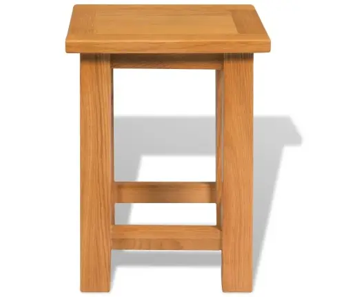 Žurnalinis Staliukas, 27X24X37cm Ąžuolo Medienos Masyvas