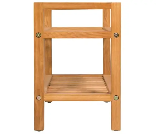 Apavu Skapis Ar 2 Plauktiem, 50X27X40 Cm, Ozola Masīvkoks Vidaxl