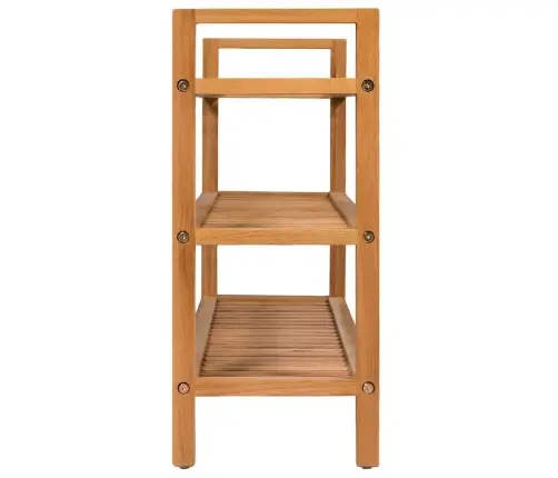 Apavu Skapis Ar 3 Plauktiem, 100X27X60 Cm, Ozola Masīvkoks Vidaxl